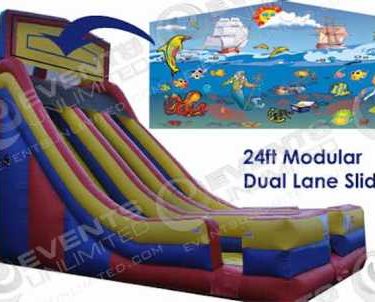 24ft Modular Dual Lane Slide