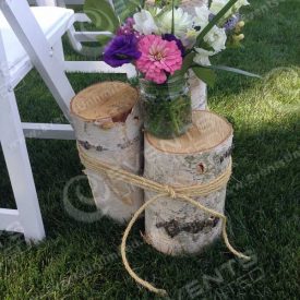 Floral and aisle decor.