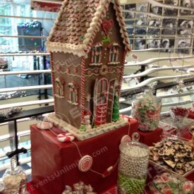 Gingerbread house prop.