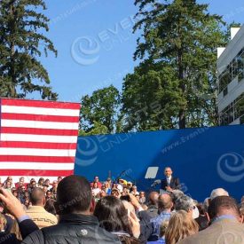 Events Unlimited supports the white house staff when Obama comes to Portland.