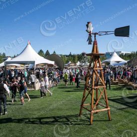 This is one of the 9ft windmills we brought it.  We also brought in 2 13ft windmills and 2 20ft- windmills to the event location!