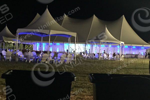 This major event tent, furniture decor, and more was hugely successful for the Hamptons themed event.