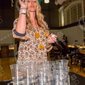 Beer Pong activity for event.