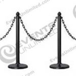 Plastic Black Stanchions