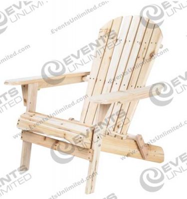 wood Adirondack chair