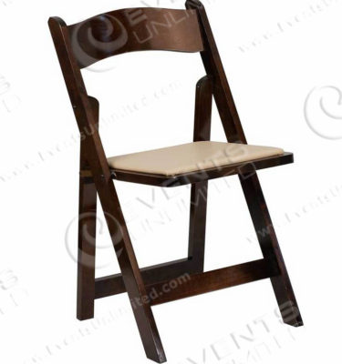 fruitwood folding chair rental